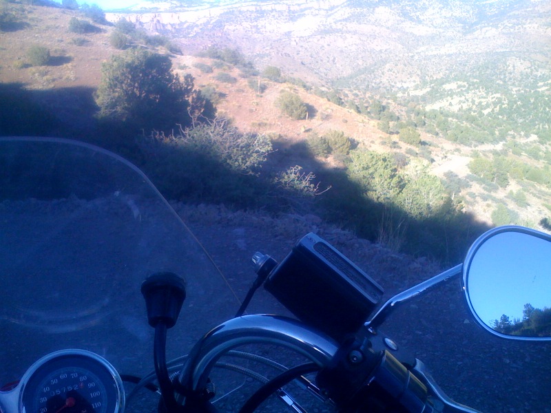 Riding in to Turkey Creek Campground on the Gila River in New Mexico.