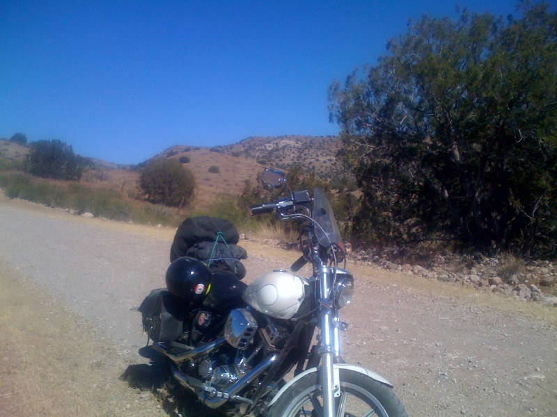 On the way out of the campground. Check your backtrail.